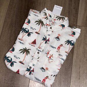 NWT BANKS JOURNAL Hula Short Sleeve Shirt Men's XL